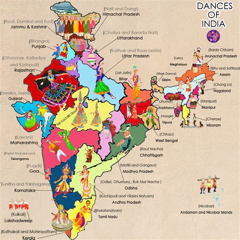 Map of Dances of India | Dance of india, India map, Indian history facts