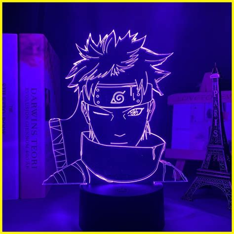 Anime NARUTO LED Night Light Figure SHISUI Colors Changing Touch Remote