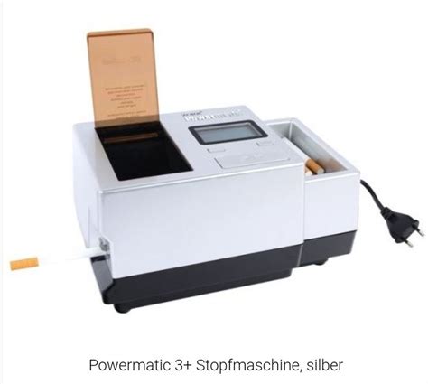 Powermatic 3 Zigaretten Stopfmaschine Farbe Siber Kaufen Auf Ricardo