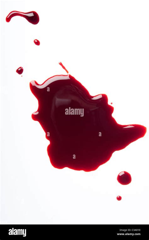 stain of blood isolated Stock Photo - Alamy