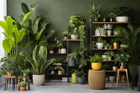 Premium AI Image | Transform your environment with the lush beauty of potted plants in rooms ...