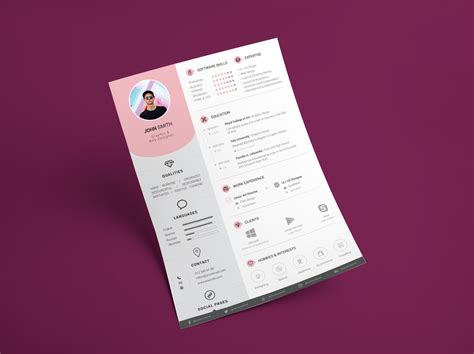 Free Resume / CV + Cover Letter Template :: Behance