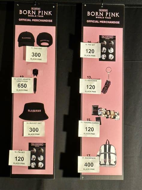221214 BLACKPINK WORLD TOUR [BORN PINK] COPENHAGEN | Merch Prices : r ...