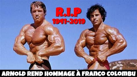 La Mort De Franco Columbu Arnold Schwarzenegger Motivation Youtube