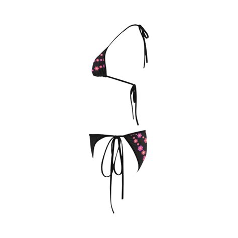 Pink Blossom Flowers Custom Bikini Swimsuit ID D899633