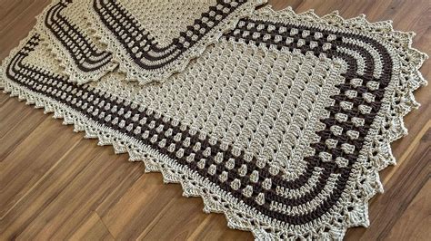 Passadeiras De Crochê Para Cozinha Passo A Passo - Passadeira de crochê para cozinha passo a passo / Crochet Kitchen ...