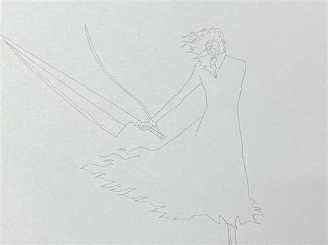 Bleach Original Drawing Of Zangetsu Catawiki