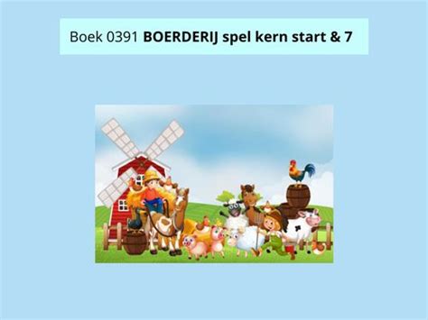 Book Creator Boek Avi Alles Boerderijspel Kern Start Tot