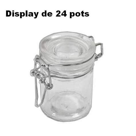 24 Minis pots à confiture en verre Ht 6cm Cdiscount Maison