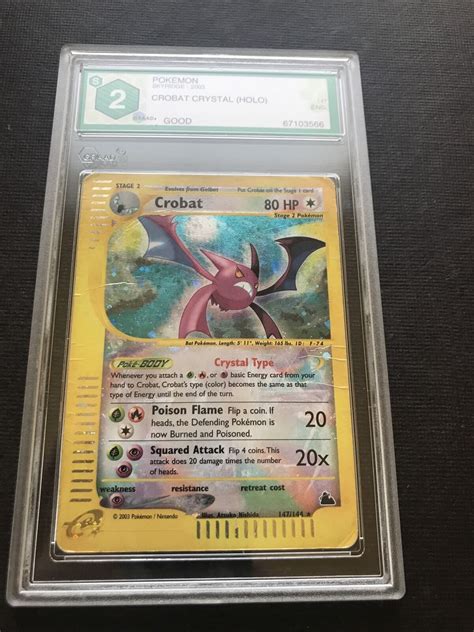 Crobat Holo Crystal Skyridge Vintage English Ebay