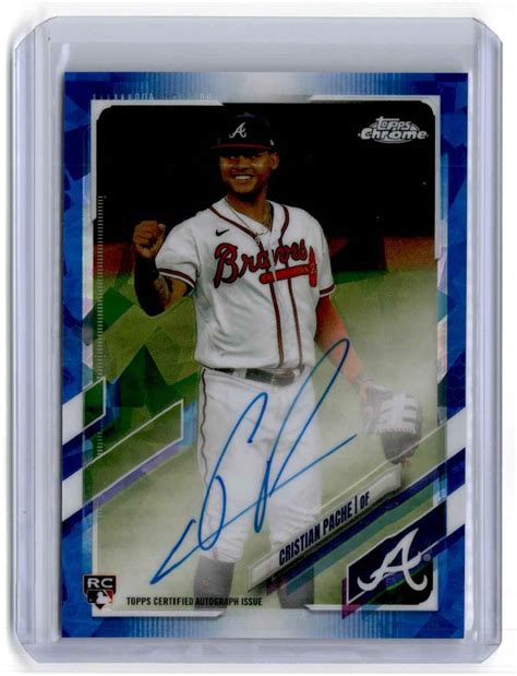 Topps Chrome Sapphire Autographs Cristian Pache Rc Auto Atlanta