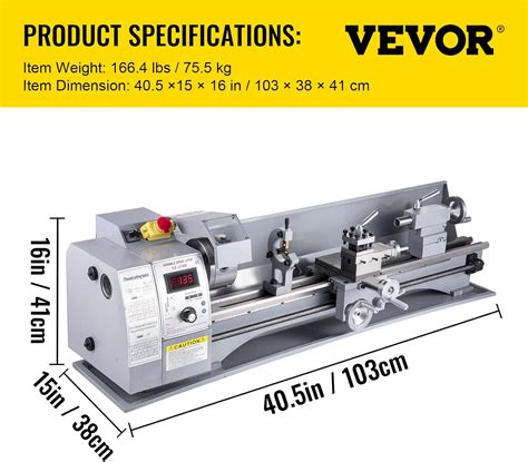 Vevor Torno De Metal Mini M Quina De Torno De Cambio De