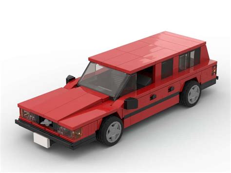 Lego Moc Volvo 740 Wagon Red By Ibrickeditup Rebrickable Build