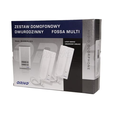 Domofon ORNO FOSSA MULTI OR DOM RL 903 dwurodzinny energooszczędny