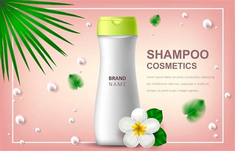 Premium Vector Realistic Illustration With Shampoo Advertising Or