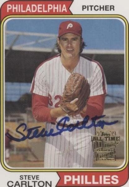 2005 Topps All Time Fan Favorites Autographs FFA SC Steve Carlton