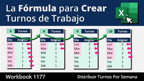 ¡resuelto Cómo Crear Y Distribuir Turnos De Trabajo En Excel Youtube