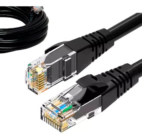 Cabo De Rede 2 Metros Lan Internet Crimpado Rj45 Cat6 Preto MercadoLivre