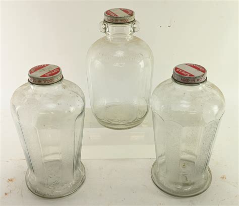 At Auction Vintage Speas Vinegar Glass One Gallon Jug Jar Collection