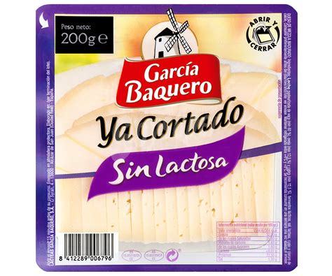 García Baquero Queso Ya Cortado Sin Lactosa Envase 200 g