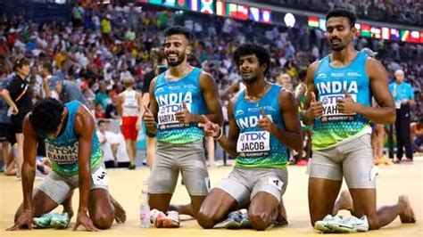 India S 4x400m Relay Team Smashes Asian Record Makes Historic World