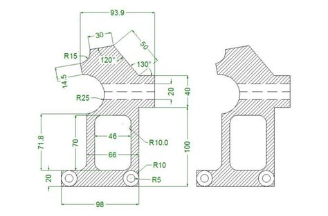 Mechanical unit block layout file in autocad format - Cadbull