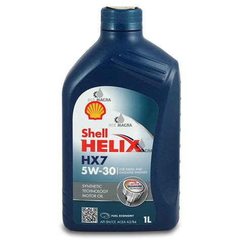 Купить моторное масло Shell Helix HX7 5W-30 в СПб