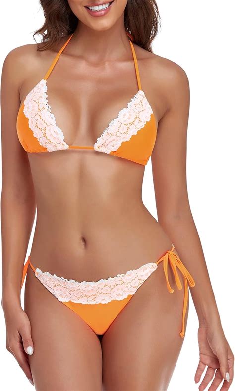 Amazon Relleciga Women S Lace Bikini Set Clothing Shoes Jewelry