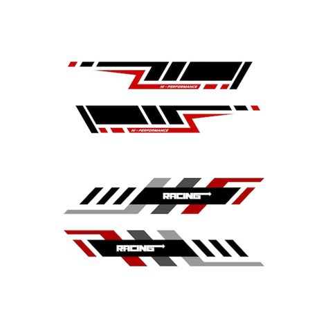 Premium Vector | Decal car customracing performance