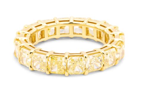 18K Yellow Gold Fancy Yellow Diamond Eternity Band – Elleard Heffern ...