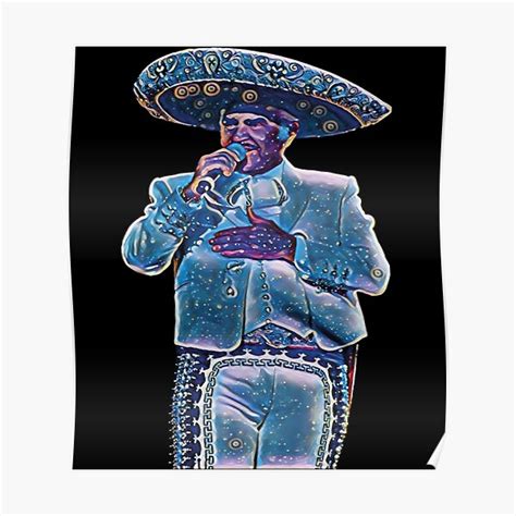 Vicente Fernandez Sticker Poster For Sale By Violetwall93 Redbubble