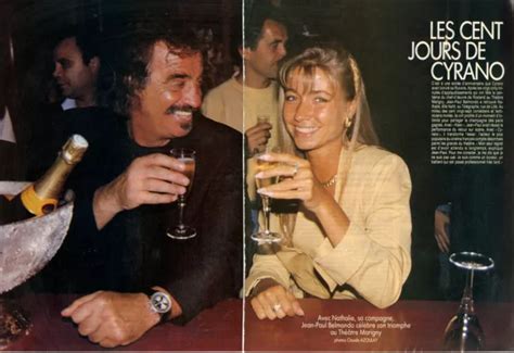 Coupure De Presse Clipping Jean Paul Belmondo Et Nathalie Pages