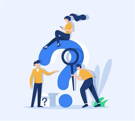 Premium Vector Q And A Or Faq Concept With Tiny People Character Big Question Mark Frequently