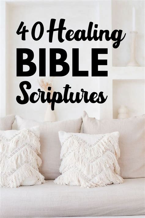 Healing Scriptures Healing Scriptures Scripture For The Sick