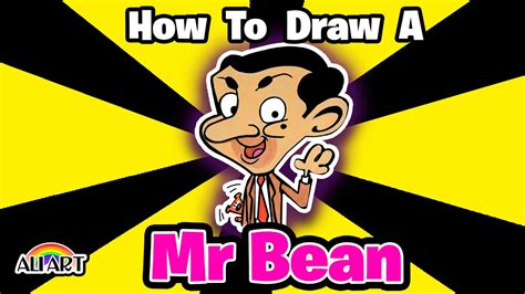 How To Draw Mrbean Step By Step Tutorial Drawing And Coloring Youtube