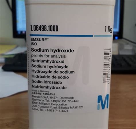 Hóa chất Sodium hydroxide Hãng Merck Thiết bị Hà Nội