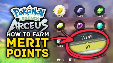 Pokemon Legends Arceus Merit Point Farm Evolution Items Tips And Tricks