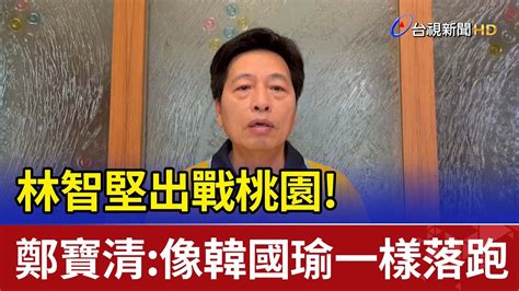 林智堅出戰桃園 鄭寶清像韓國瑜一樣落跑 Youtube