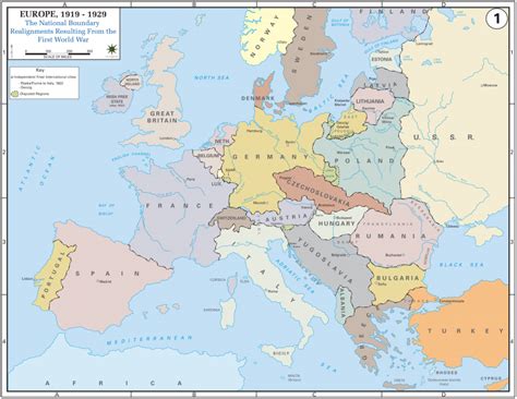 Europe after the Treaty of Versailles, 1919 | NCpedia