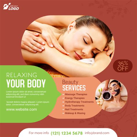 Spa Beauty Salon Instagram Post Template Postermywall