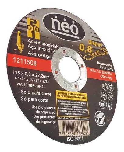 Disco Corte De Metal Acero Y Acero Inox Pzs Env O Gratis