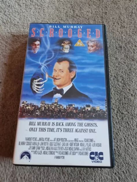 Scrooged Starring Bill Murray Vhs Video Movie Cassette Tape Vgc