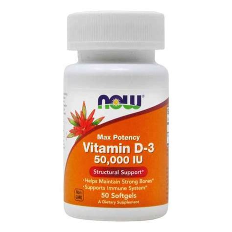 Купить Now Vitamin D3 Max Potency Structural Support 50000 Iu в Донецке