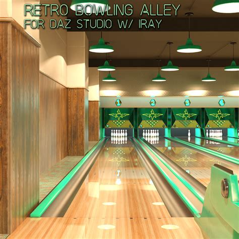 Retro Bowling Alley | Daz 3D