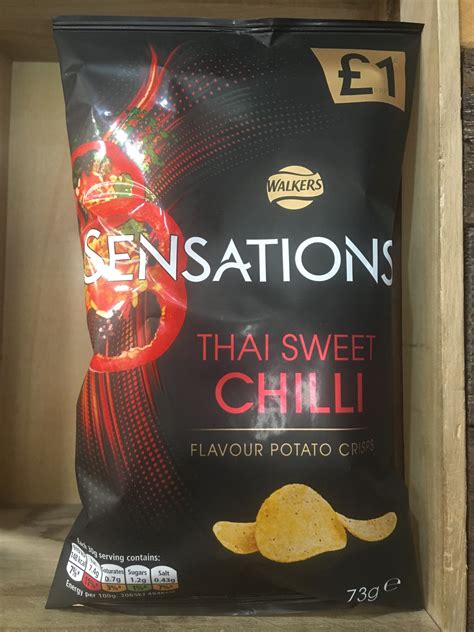 Walkers Sensations Thai Sweet Chilli Crisps 73g & Low Price Foods Ltd