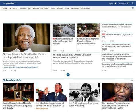 In Pictures The World S Media Remember Nelson Mandela The Globe And Mail