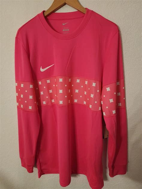 Nike Fc Dri Fit Drifit Libero Soccer Long Sleeve Top Hyper Pink Dq8559