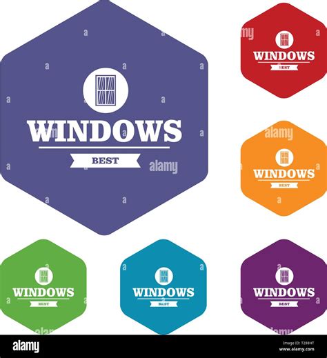 Best Window Icons Vector Hexahedron Stock Vector Image Art Alamy