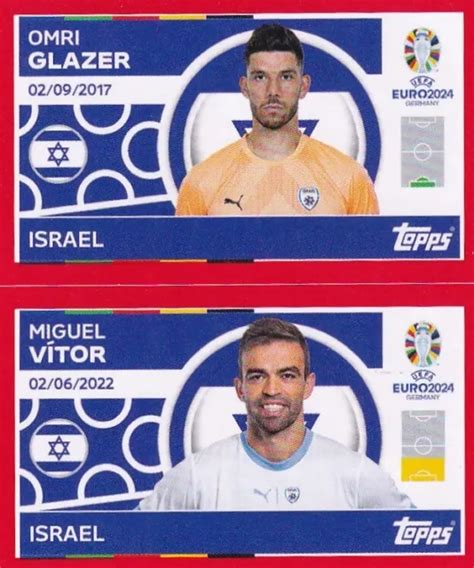 TOPPS UEFA EURO 2024 Sticker Swiss Edition ISR 2 3 Glazer Vitor 2 16