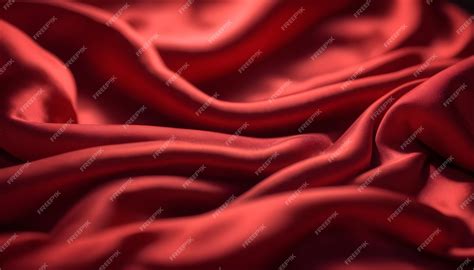 Premium Photo | Red silk fabric texture